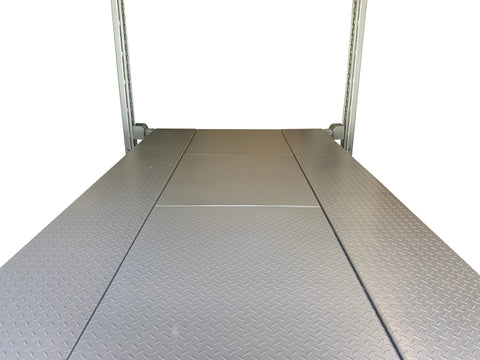 Stalen afdekplaten voor brede XL parkeerbrug